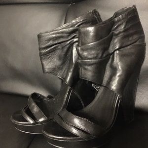 ALDO All Leather Ladies Black Dress Shoes